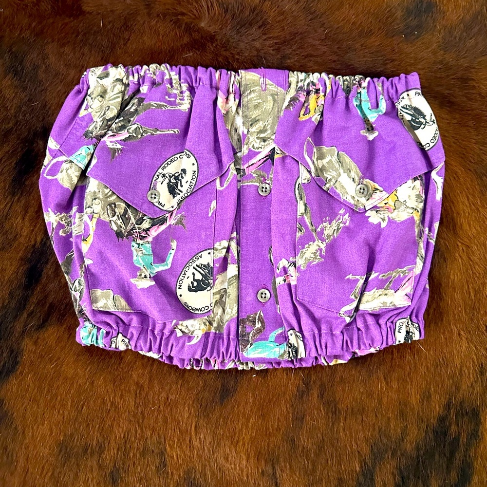 Vintage button up tube top